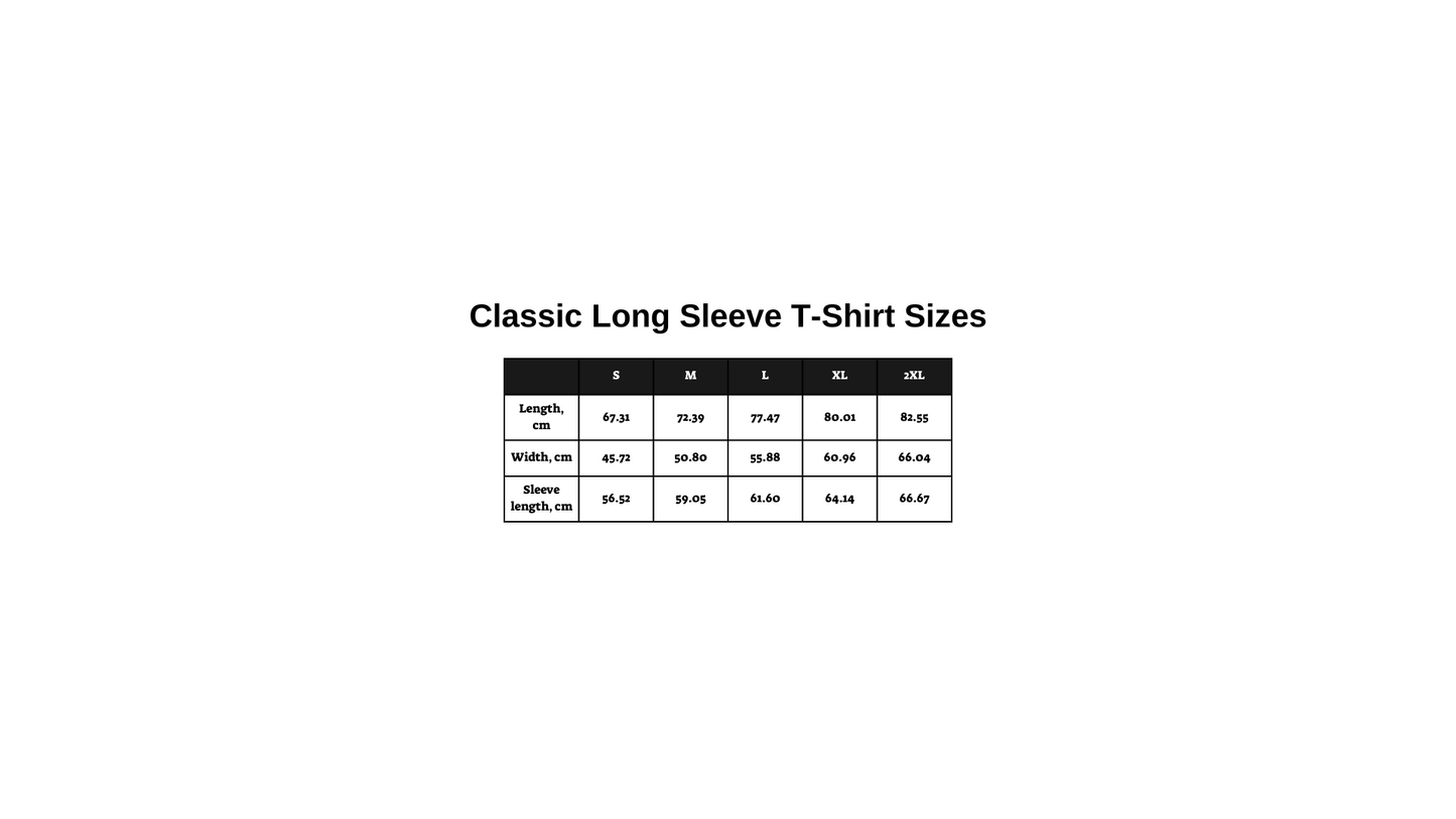 Unisex Classic Long Sleeve T-Shirt