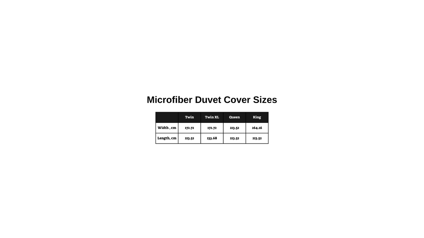 Microfiber Duvet Cover